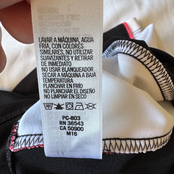 Izod Performx Women's Athletic Capri Yoga Pant Leggings Black Medium Stripe - Picture 6 of 12